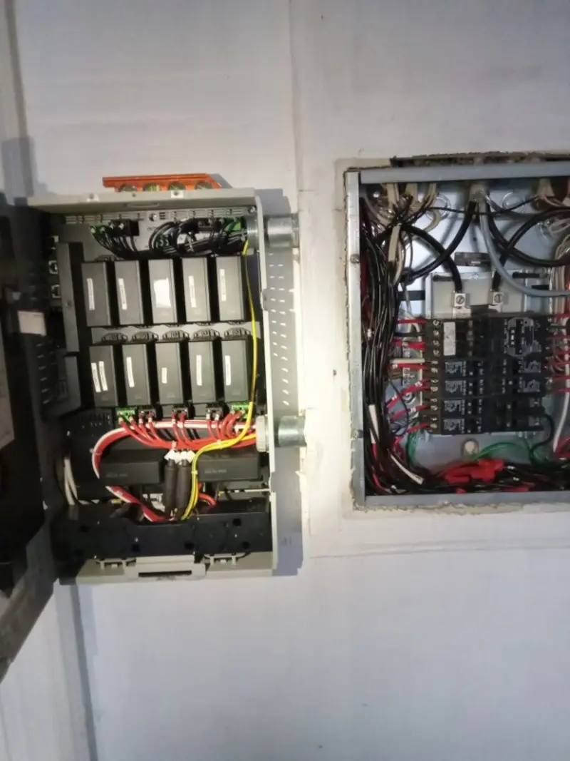 Electrical panel upgrade completed for Security Camera Wiring in Fresno